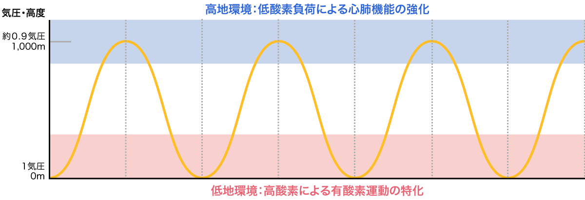 気圧インターバルによるトレーニング効果
